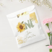 Sachets En Papier Tournesol d'aquarelle premier anniversaire (Scellé)