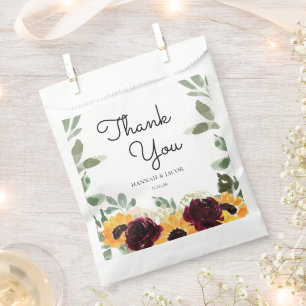 Sachets En Papier Tournesol Rose Mariage Événement Merci