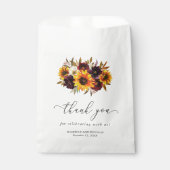 Sachets En Papier Tournesol Rose rouge violet Mariage de automne rus (Devant)