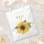 Sachets En Papier Tournesol rustique, mariage de automne de campagne (Coupé)
