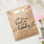 Sachets En Papier Tout ce dont vous avez besoin est Amour et bonbons (Scellé)
