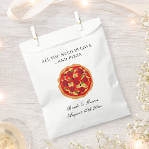 Sachets En Papier Tout ce dont vous avez besoin est amour et pizza p