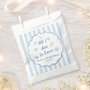 Sachets En Papier Tout ce que je vois est un amour Coquillage de mer