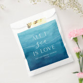 Sachets En Papier Toute la mer n'est qu'amour Océan Plage Mer Enterr (Scellé)