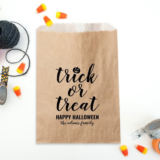 Sachets En Papier Trace ou traitement Script moderne Halloween perso