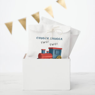 Sachets En Papier Train Chugga Two Two Deuxième Anniversaire