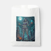 Sachets En Papier Traite d'Halloween ou ami Zombie w Cerveau (Devant)