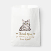 Sachets En Papier Traitement de chat Mariage Faveur Sac (Devant)
