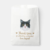 Sachets En Papier Traitement de chat Mariage Faveur Sac (Devant)