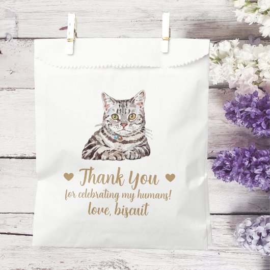 Sachets En Papier Traitement de chat Mariage Faveur Sac
