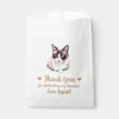 Sachets En Papier Traitement de chat Mariage Faveur Sac (Devant)