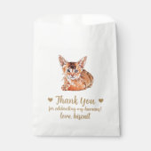 Sachets En Papier Traitement de chat Mariage Faveur Sac (Devant)