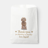 Sachets En Papier Traitement de chien Mariage Faveur Sac (Devant)