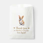 Sachets En Papier Traitement de chien Mariage Faveur Sac (Devant)