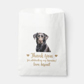 Sachets En Papier Traitement de chien Mariage Faveur Sac (Devant)
