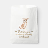 Sachets En Papier Traitement de chien Mariage Faveur Sac (Devant)