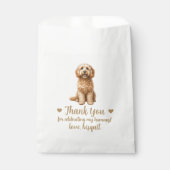 Sachets En Papier Traitement de chien Mariage Faveur Sac (Devant)