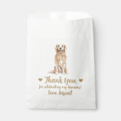 Sachets En Papier Traitement de chien Mariage Faveur Sac (Devant)