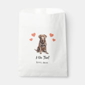 Sachets En Papier Traitement de chien Mariage Faveur Sac (Devant)