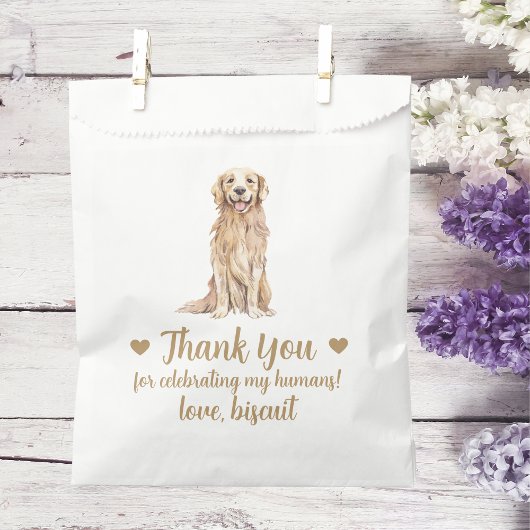 Sachets En Papier Traitement de chien Mariage Faveur Sac