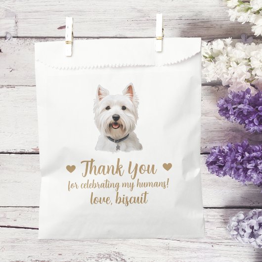 Sachets En Papier Traitement de chien Mariage Faveur Sac