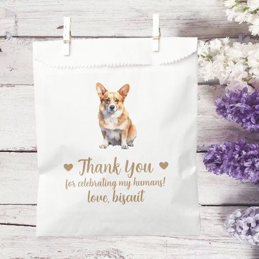Sachets En Papier Traitement de chien Mariage Faveur Sac