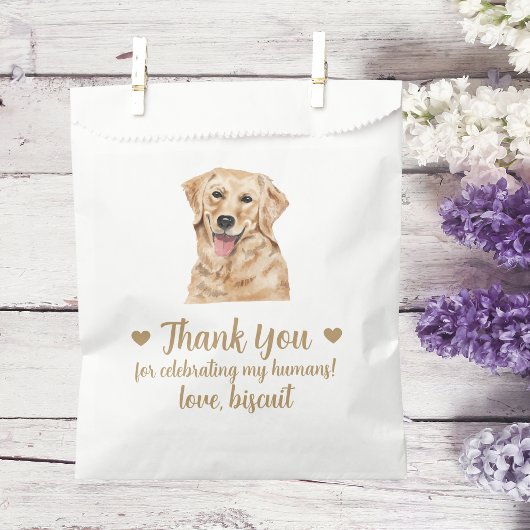 Sachets En Papier Traitement de chien Mariage Faveur Sac