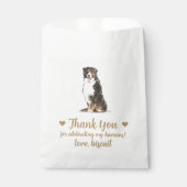 Sachets En Papier Traitement de chien Mariage Faveur Sac (Devant)