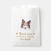 Sachets En Papier Traitement de chien Mariage Faveur Sac (Devant)