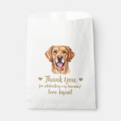 Sachets En Papier Traitement de chien Mariage Faveur Sac (Devant)