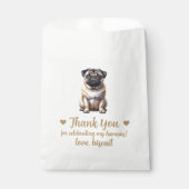 Sachets En Papier Traitement de chien Mariage Faveur Sac (Devant)