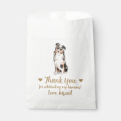 Sachets En Papier Traitement de chien Mariage Faveur Sac (Devant)