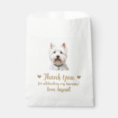 Sachets En Papier Traitement de chien Mariage Faveur Sac (Devant)