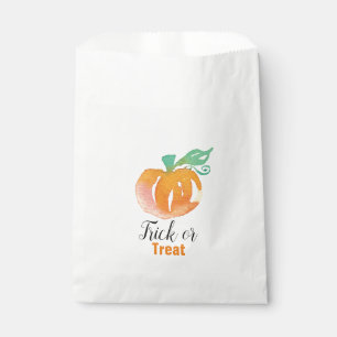 Sachets En Papier Traitements de citrouille mignons aquarelle Hallow