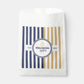Sachets En Papier Traiteur Boulangerie Chef Whisk Or & Marine (Devant)