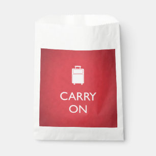 Sachets En Papier TRANSPORTER - Bagages - Rouge drôle