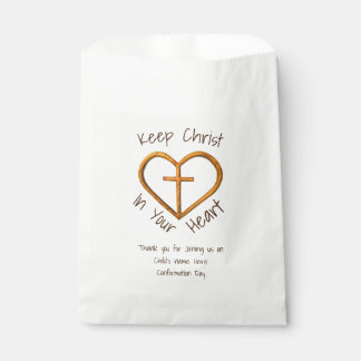 Sachets En Papier Traversez votre coeur Confirmation Événement chrét