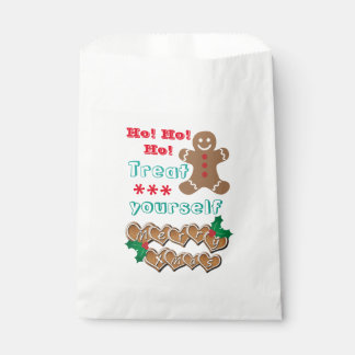 Sachets En Papier "Treat Yourself" Gingerbread Man