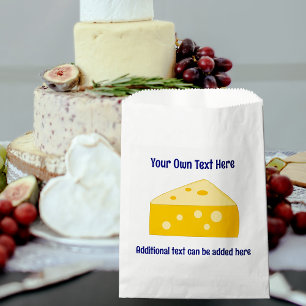 Sachets En Papier Triangle de fromage à la suisse - Texte personnali