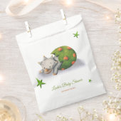 Sachets En Papier Tricératops Dinosaur Hatching Baby shower neutre (Coupé)