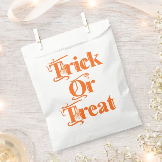Sachets En Papier Trick éffrayant ou traiter Cobweb Letters (Coupé)