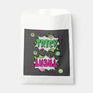 Sachets En Papier ‘Trick or Treat’ Amusant Funky Halloween Pop Art a