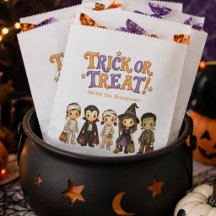 Trick or Treat Halloween Kid's Costume Watercolor