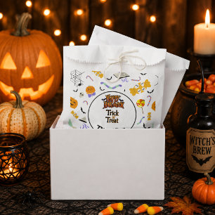 Sachets En Papier Trick or Treat Halloween personnalisé adorable