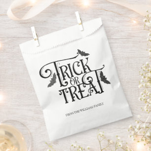Sachets En Papier Trick or Treat Sparkly Halloween Party