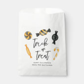 Sachets En Papier Trick ou traitement classique de bonbons d'Hallowe (Devant)