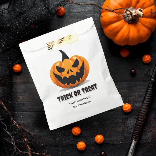 Sachets En Papier Trick ou traitement d'Halloween - Jack-o’-lanterne