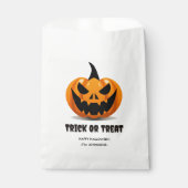 Sachets En Papier Trick ou traitement d'Halloween - Jack-o’-lanterne (Devant)