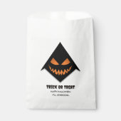 Sachets En Papier Trick ou traitement d'Halloween - Visage d'horreur (Devant)