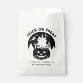 Sachets En Papier Trick Ou Traiter Halloween Maison Hantée (Devant)